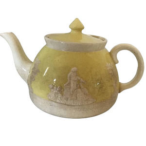 Vintage Gibson Staffordshire Yellow Teapot
